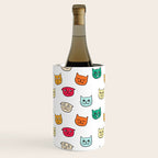 Cat heads in colors Wine Chiller Gallery Image 1