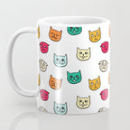 Cat heads in colors Coffee Mug Gallery Image 3