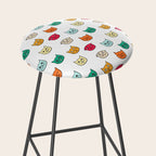 Cat heads in colors Stool Gallery Image 2