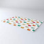 Cat heads in colors Rug Gallery Image 3