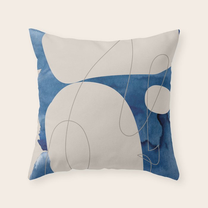 Blue Monday 01 Throw Pillow Gallery Image 6