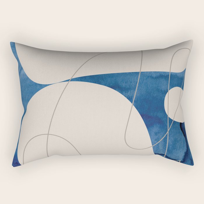 Blue Monday 01 Rectangular Pillow Gallery Image 2