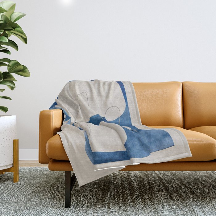 Blue Monday 01 Throw Blanket Gallery Image 1