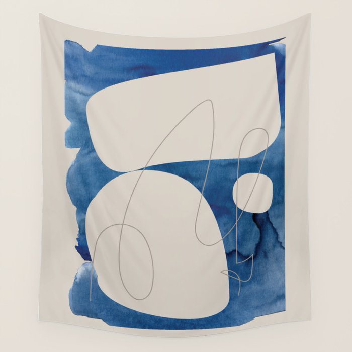Blue Monday 01 Wall Tapestry Gallery Image 1