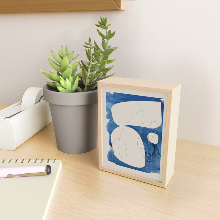 Blue Monday 01 Mini Art Print Gallery Image 2
