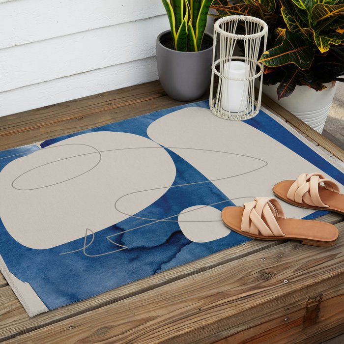 Blue Monday 01 Outdoor Rug Gallery Image 2