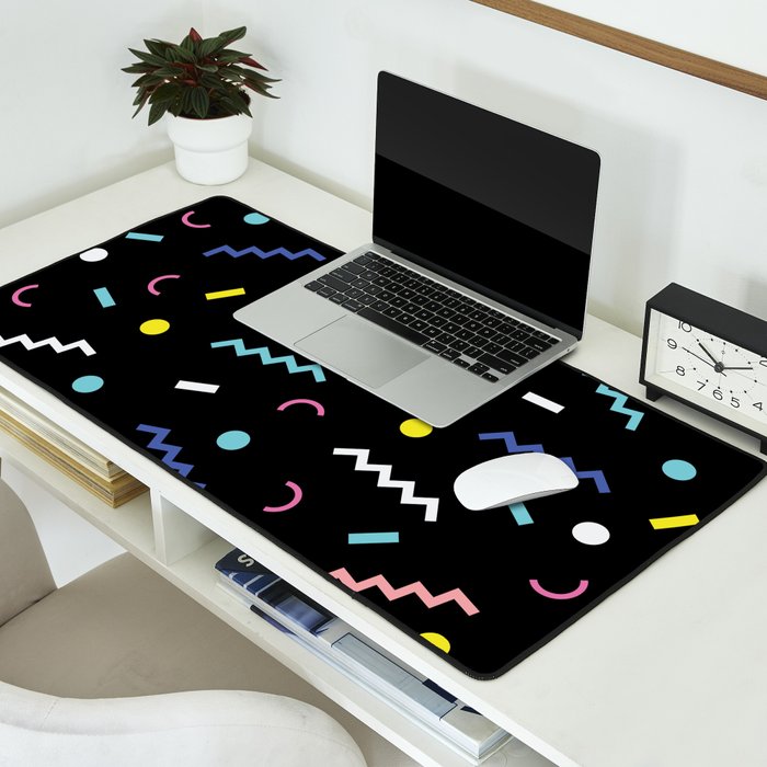 Memphis Pattern 19 - Party / 80s Retro Desk Mat Gallery Image 2
