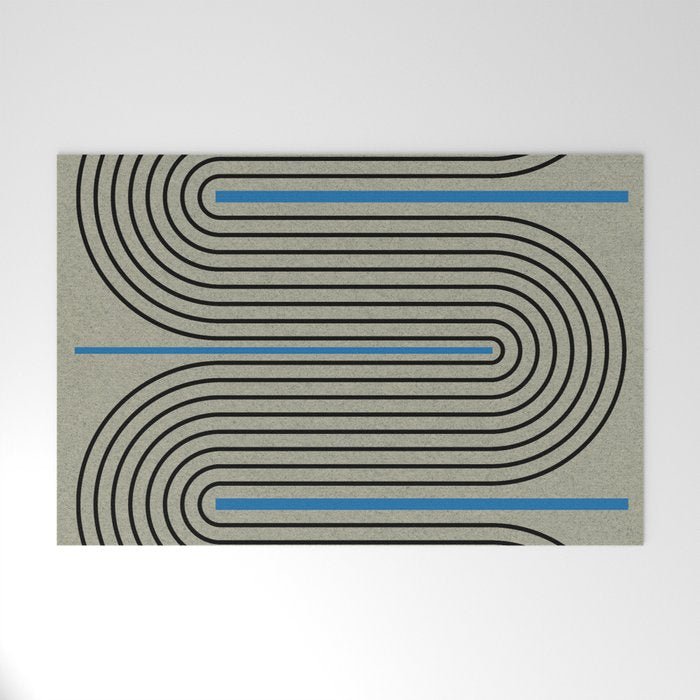 Modern Contemporary Balance No.4 Welcome Mat Gallery Image 1