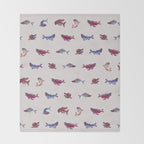 Salmon Throw Blanket Gallery Image 2
