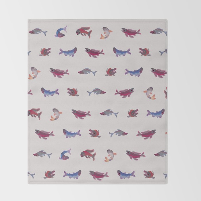 Salmon Throw Blanket Gallery Image 2