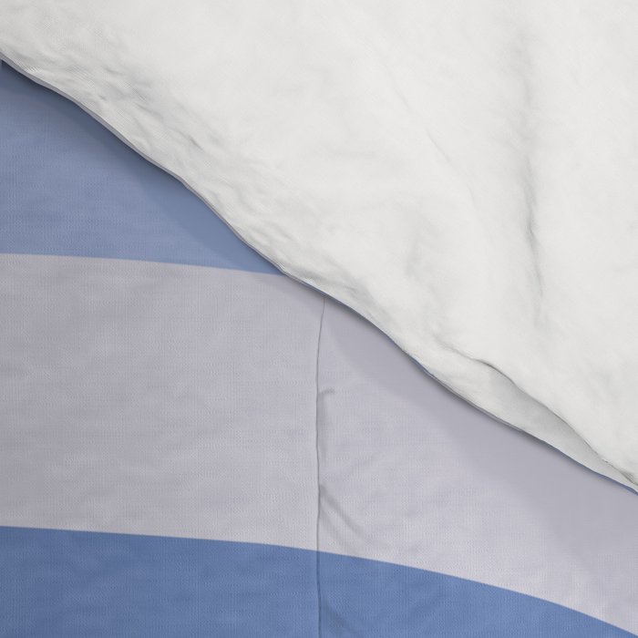 Retro Swirls Periwinkle Blue Abstract Comforter Gallery Image 4