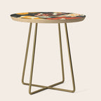 Koi in Black Water Side Table Gallery Image 1