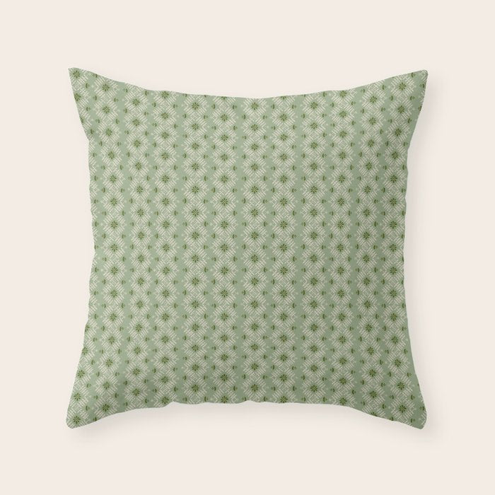Green Diamond Throw Pillow Gallery Image 6