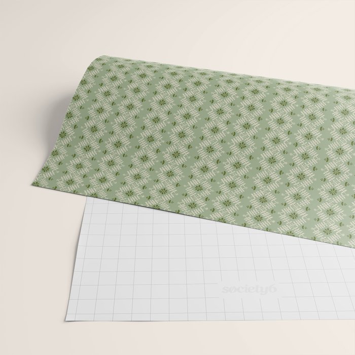 Green Diamond Wrapping Paper Gallery Image 2