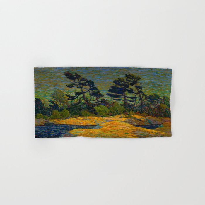 Tom Thomson Byng Inlet Georgian Bay winter 1914-1915 Canadian Landscape Artist Towels Gallery Image 1