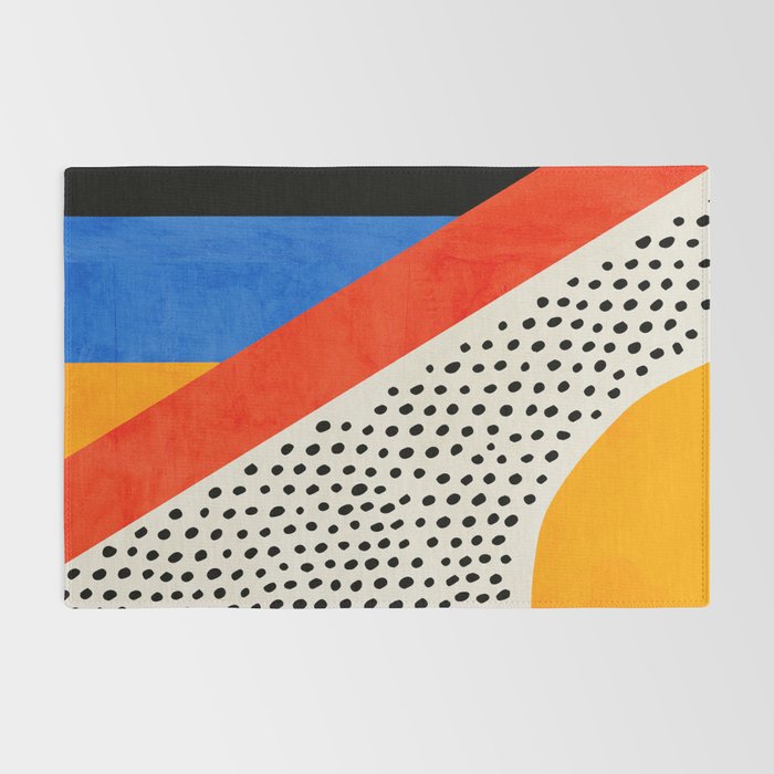Mid Century Abstract Landscape Rug Gallery Image 2