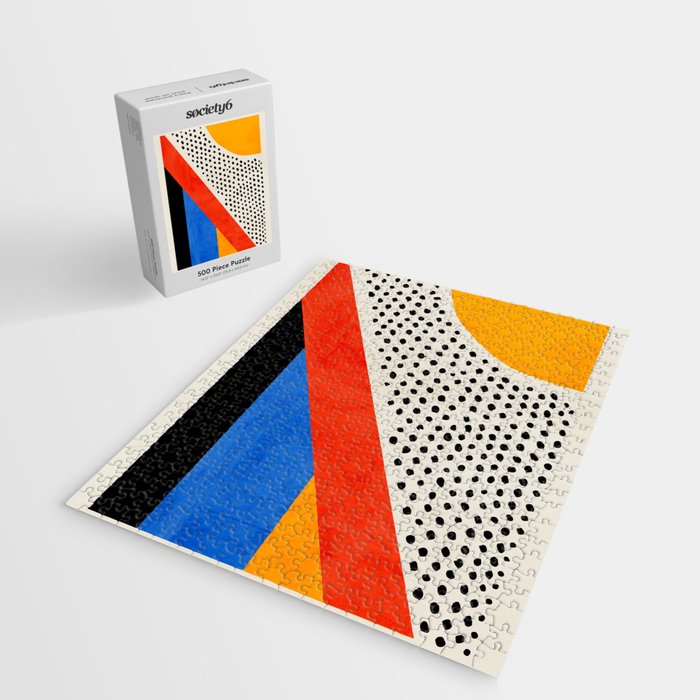 Mid Century Abstract Landscape Jigsaw Puzzle Gallery Image 2