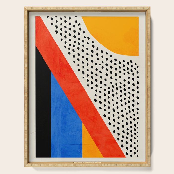 Mid Century Abstract Landscape Serving Tray Gallery Image 1