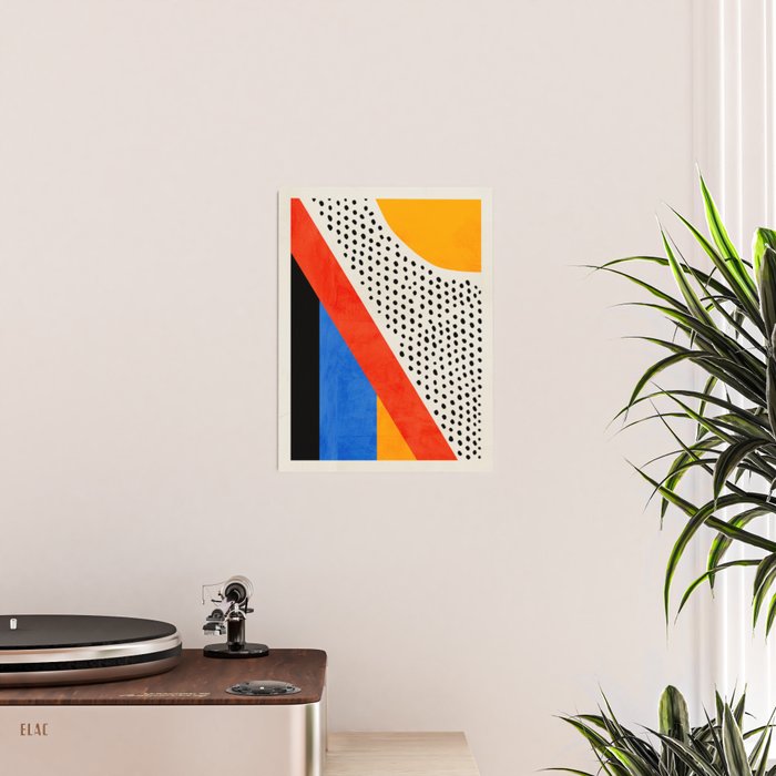 Mid Century Abstract Landscape Poster Gallery Image 2