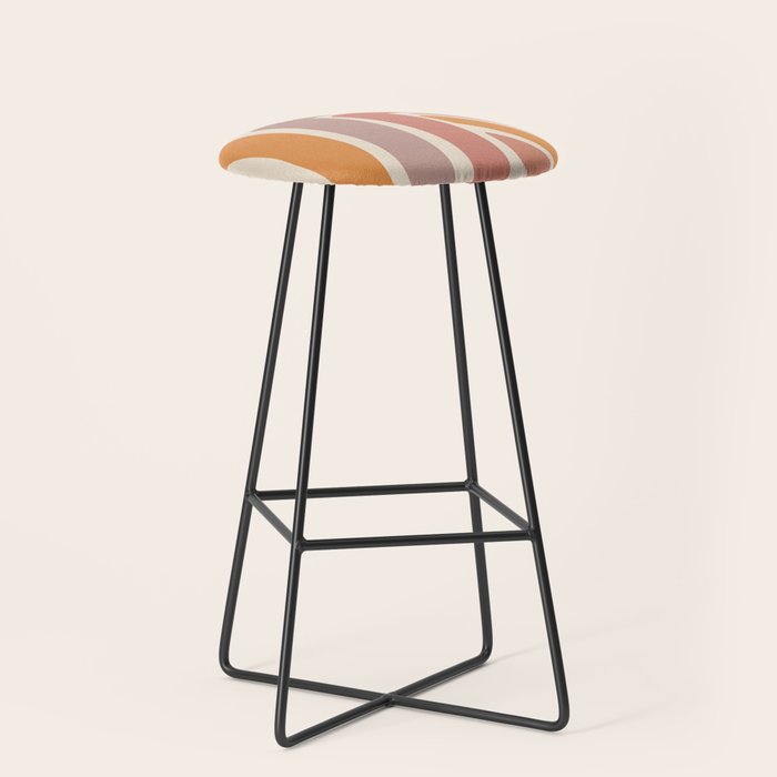 Abstract Stripes IV Stool Gallery Image 1