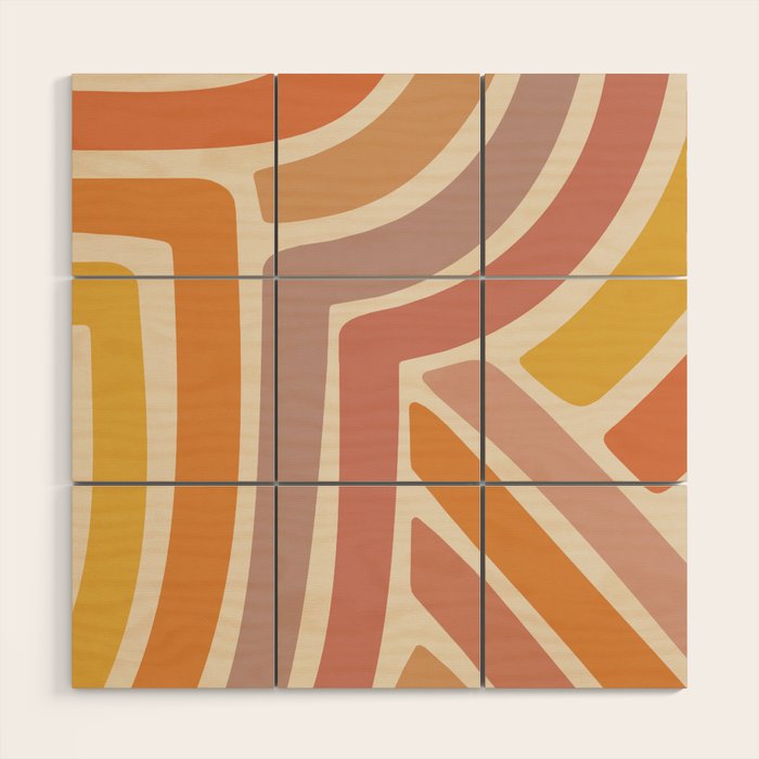 Abstract Stripes IV Wood Wall Art Gallery Image 1