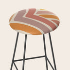 Abstract Stripes IV Stool Gallery Image 2