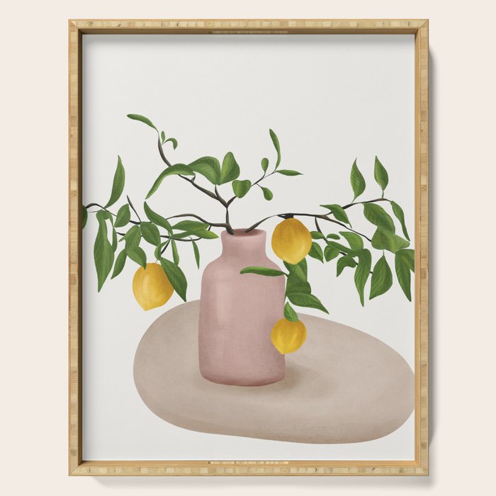 Lemon Branches Serving Tray Gallery Image 1