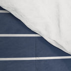 Minimal Arch XIV Navy Blue Modern Geometric Lines Comforter Gallery Image 4