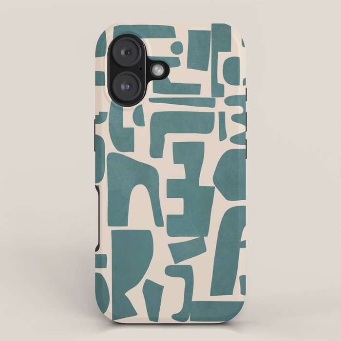 Organic Contemporary Modern Shapes 12 iPhone Case Gallery Image 1