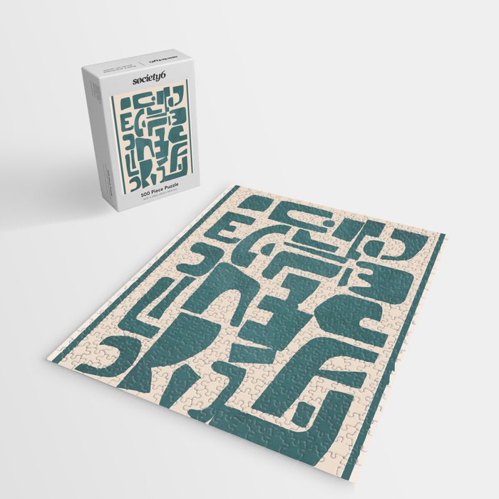 Organic Contemporary Modern Shapes 12 Jigsaw Puzzle Gallery Image 2