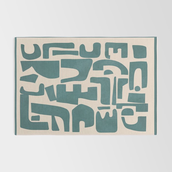 Organic Contemporary Modern Shapes 12 Rug Gallery Image 2