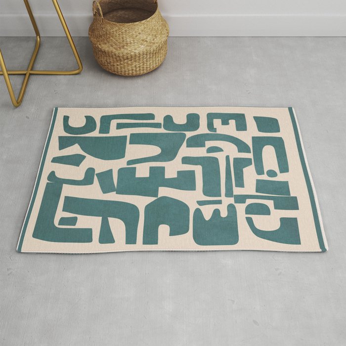 Organic Contemporary Modern Shapes 12 Rug Gallery Image 1