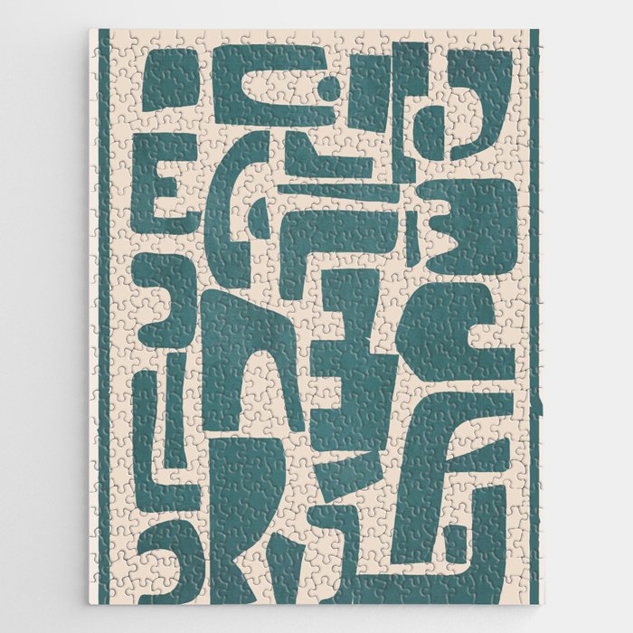 Organic Contemporary Modern Shapes 12 Jigsaw Puzzle Gallery Image 1