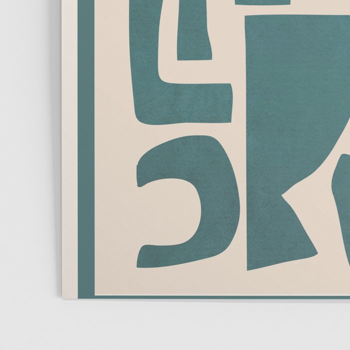 Organic Contemporary Modern Shapes 12 Poster Gallery Image 3