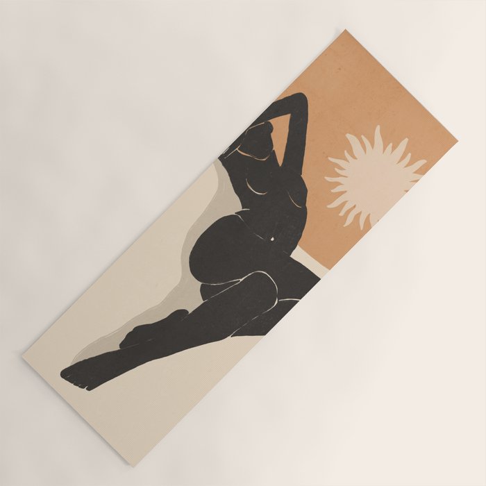 Minimal Abstract Art Nude Woman 4 Yoga Mat Gallery Image 1