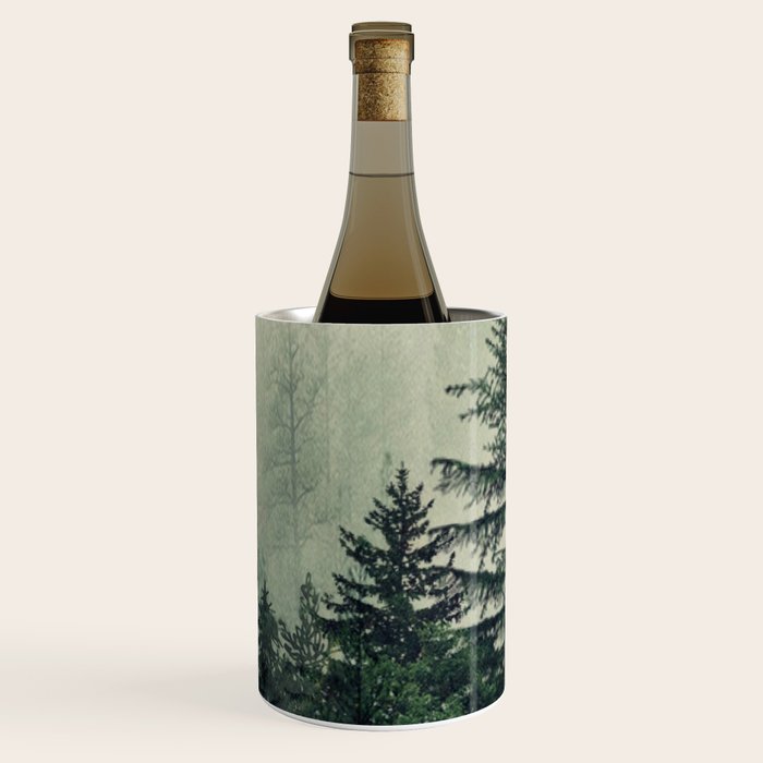 Foggy Pine Trees Wine Chiller Gallery Image 3