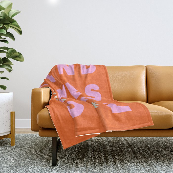 Kindess Is Cool Throw Blanket Gallery Image 1
