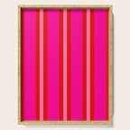 Red and Pink Summer Stripes Serving Tray Gallery Image 1
