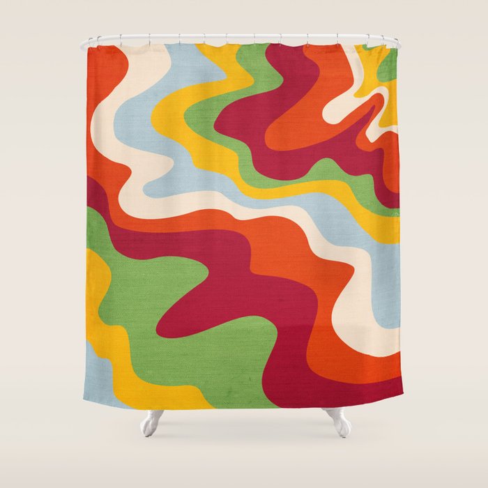 Candy Swirl Shower Curtain Gallery Image 1
