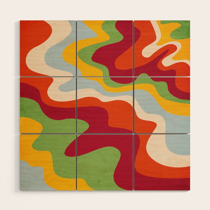 Candy Swirl Wood Wall Art Gallery Image 1