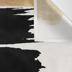 Brush Strokes (Black/Gold) Wall Tapestry Gallery Image 3