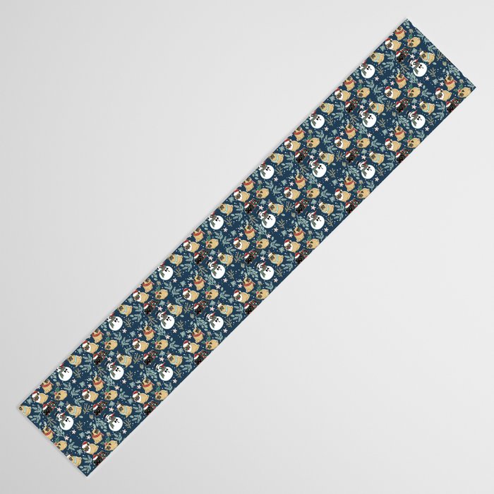 Christmas Pugs Table Runner Gallery Image 3