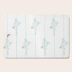 Blue Botanical Vintage Pattern Cutting Board Gallery Image 1