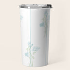 Blue Botanical Vintage Pattern Travel Mug Gallery Image 2