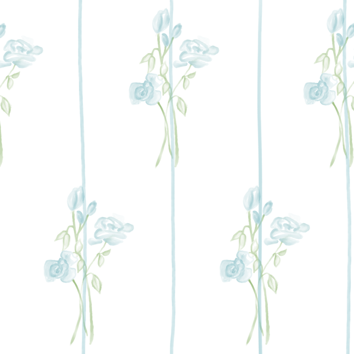 Blue Botanical Vintage Pattern Coffee Mug Gallery Image 2