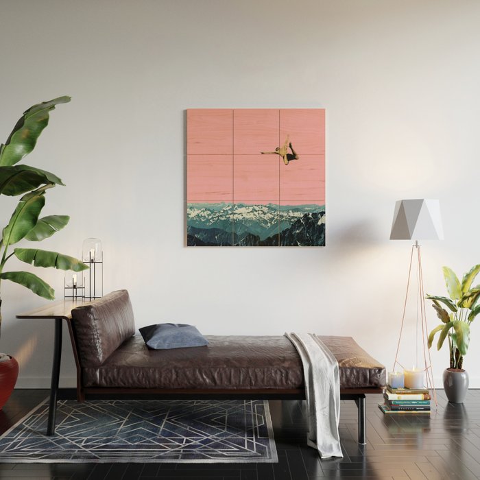 Higher Than Mountains Wood Wall Art Gallery Image 2
