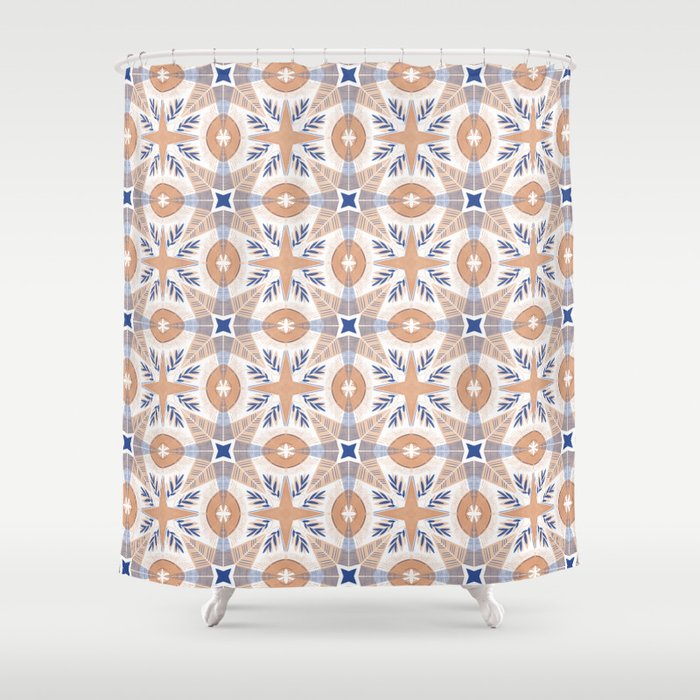 Summer Tile BP 24 Shower Curtain Gallery Image 1