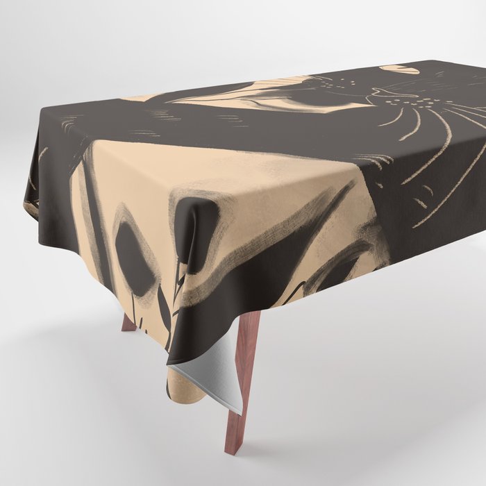 Black Cat 4 Tablecloth Gallery Image 1