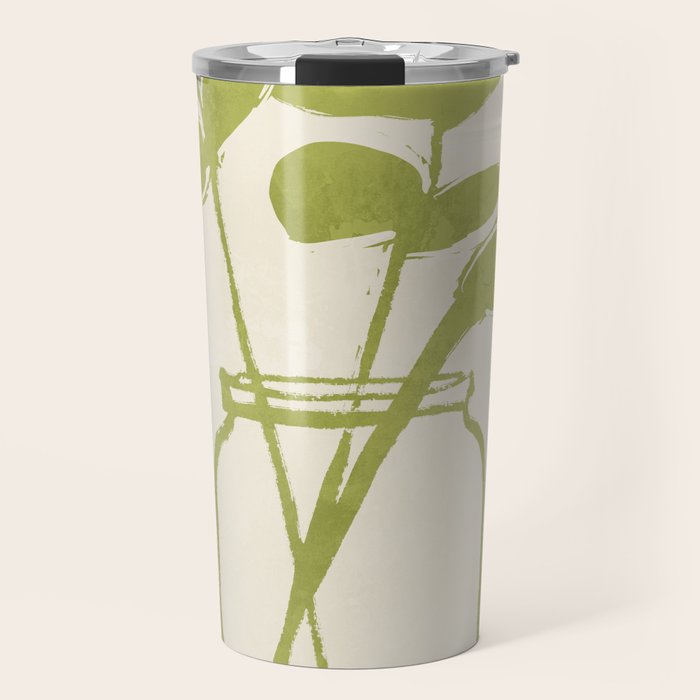 Minimal Abstract Art Plant 40 Travel Mug Gallery Image 1