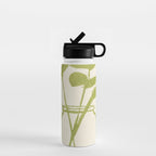 Minimal Abstract Art Plant 40 Water Bottle Gallery Image 1